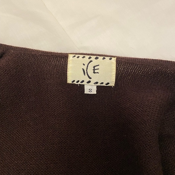 Wool Brown Plaid Vest - Picture 5 of 6